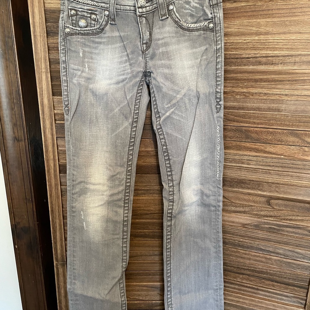 Rock Revival Gray straight jeans 28